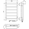 Электрический полотенцесушитель Laris Прайм ЧКЧ П6 400x600 R 73207593, черный муар