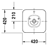 Раковина накладная Duravit Bacino 333420000 белый