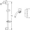 Душевой гарнитур Jacob Delafon Basic 2 E14330-CP