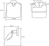 Держатель туалетной бумаги Bemeta Omega 104112012R с крышкой Хром