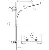 Душевая система Ideal Standard Ceratherm T50 термостатическая, хром глянцевый, A7565AA