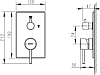 Смеситель встраиваемый Bravat Arc P69193C-2-ENG