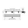 Дренажный канал Alcaplast APZ13-DOUBLE9 AG071401650, 65 см, с двухсторонней решеткой, нержавеющая сталь