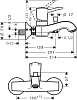 Смеситель для ванны Hansgrohe Metropol Classic 31340090, хром золото