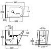 Биде Azzurra Forma FMBIT000000MBI*1/(FOR500 bi*1), белый