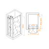 Душевой уголок RGW Passage 060814469-014 стекло прозрачное, профиль черный