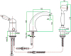 Смеситель на борт ванны Fiore Imperial 83CR5105