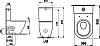 Унитаз-компакт Laufen Pro 8.2595.2.000.000.1 с бачком 8.2995.0.000.278.1