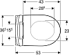 Инсталляция Geberit с безободковым унитазом Geberit iCon Rimfree, 500.300.JQ.5, сиденье микролифт, комплект Идеальная пара