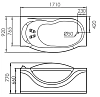 Акриловая ванна Gemy 171х92 G9072 K L белый