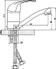 Смеситель Rossinka C C40-22U для кухонной мойки