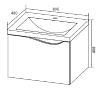 Тумба под раковину 1MarKa Этюд У57584 белый