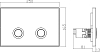 Клавиша смыва для инсталляции Point Венера PN44071BC, черный