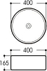 Раковина накладная Aquatek 40x40 AQ5118-00, белый