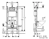 Инсталляция Geberit с безободковым унитазом Duravit D-Code 45700900A1, сиденье микролифт, комплект