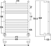 Полотенцесушитель водяной Margaroli Mini 3-484 хром