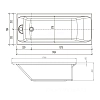 Акриловая ванна Eurolux Qwatry E1017070030 белый