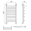 Полотенцесушитель водяной Акванерж Зиг-Заг 00-16A12050 хром