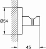 Крючок Grohe Essentials 40364AL1 тёмный графит, матовый