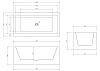 Акриловая ванна Abber AB9406-1.6 белый