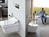 Подвесной унитаз Duravit P3 Comforts Rimless 2561590000 безободковый