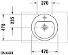 Раковина 47 см Duravit Darling New 0497470000