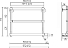 Полотенцесушитель электрический Margaroli Sole 540-3 BOX 5404703GDB, золото