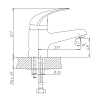 Смеситель для раковины Haiba HB1003 хром