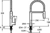 Смеситель для кухни Jacob Delafon Spirale E23310-CP с гибким изливом, хром