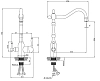 Смеситель для кухни Esko Florence FR 519 Br бронза