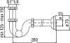 Сифон для раковины Nobili AV00105/2CR, хром