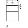 Шкаф Geberit Smyle Square 500.357.JL.1 песочный