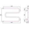 Полотенцесушитель водяной Сунержа М-образный 032-0007-5050 золото