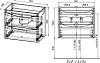 Тумба с раковиной Aquanet Николь 80