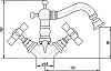 Смеситель Migliore Princeton ML.PRN-844 Ra для биде