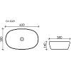 Раковина накладная Ceramica Nova Element CN5039 белый