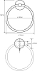 Держатель для полотенец Bemeta Omega 104104062 хром