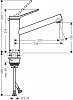 Смеситель для кухни Hansgrohe Zesis M33 150 1jet 74802670, черный матовый