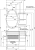 Тумба с раковиной Aquanet Опера 1-115 чёрная с ящиком L