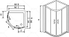 Душевой уголок RGW Passage PA-55 80x80 06085588-11K, профиль хром