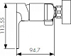 Смеситель KAISER Linear 59177 для ванны