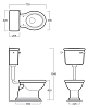 Напольный унитаз Simas Lante LA01 LA01/LA28B/D 23 Cr/D 11 Cr/120006 chrome