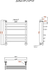 Полотенцесушитель водяной Тругор Дебют НП 2 60*40 (ЛЦ23)