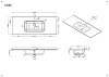 Мебельная раковина 120 см BelBagno Kraft BB1200ETL