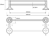 Держатель для полотенец Bemeta Retro 144204058 (67 см) золото, хром