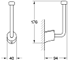 Держатель туалетной бумаги Grohe Tenso 40297001