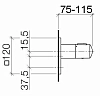 Смеситель для душа Dornbracht Square 36 416 910-00 хром