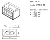 Тумба под раковину Caprigo Caprice 25011 B-131 белый