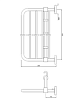 Полка с держателем для полотенец 60см Jaquar Hotelier R AHS-CHR-1581H хром