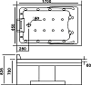 Акриловая ванна Gemy 170х85 G9066-II O R